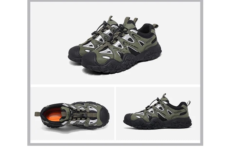 Hiking Shoes Women Anti-slip Low-top Outdoor Sports Shoes Women Lace-up Comfortable Soft Breathable Casual Sneakers Women Shoes