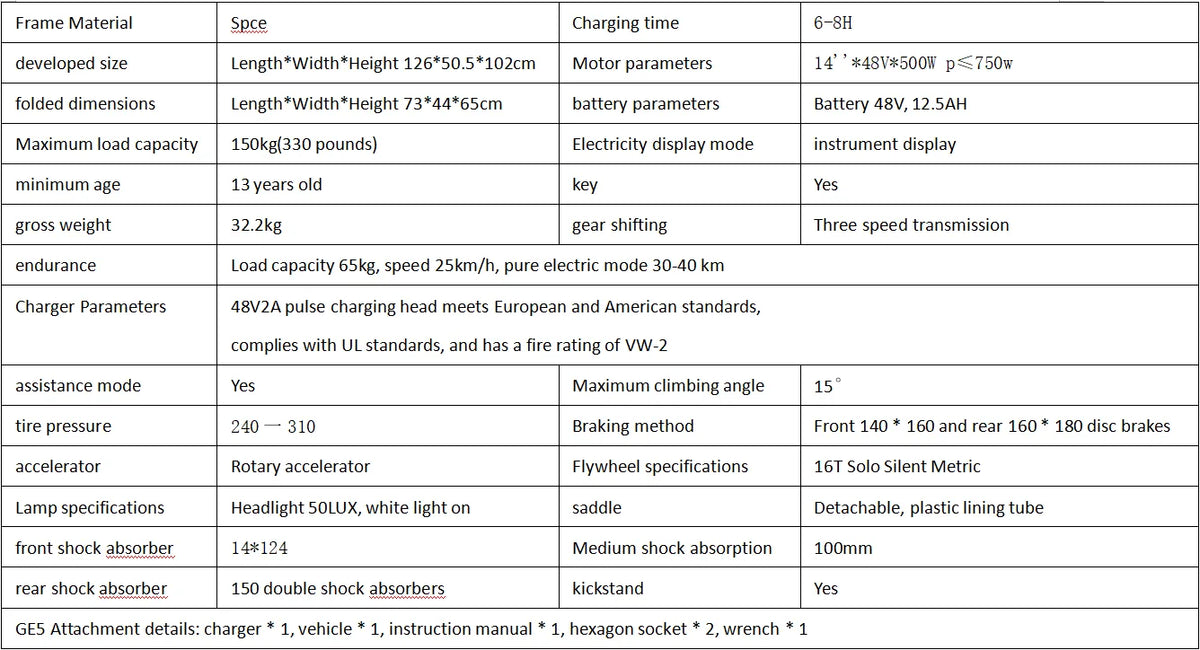 GE5 Adults Electric Bike 500W Peak Motor 48V 15AH Removable Battery Electric Bicycle 14 Inch Folding Urban leisure e bike