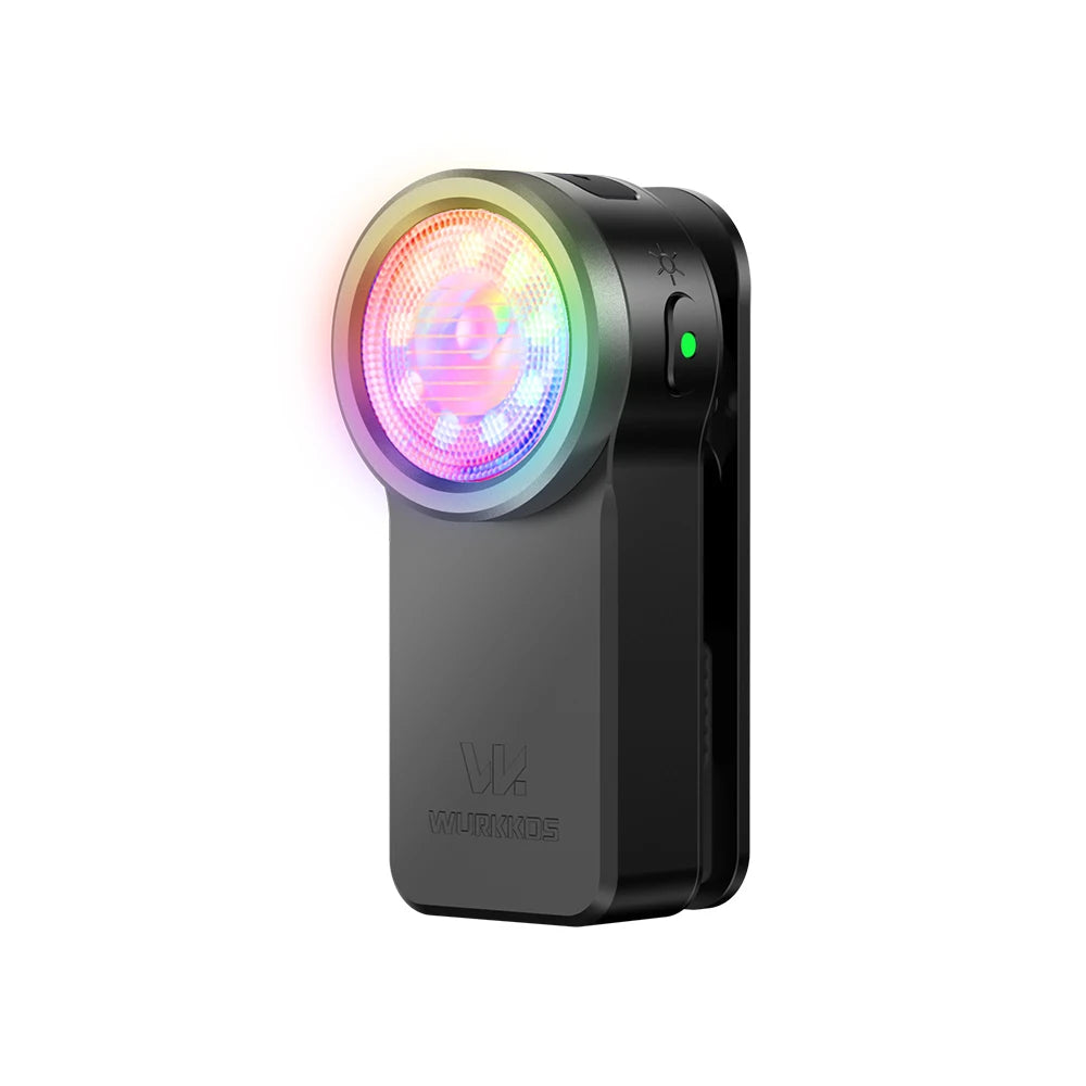 HD03 Clip Light 680LM USB C Rechargeable Pocket Flashlight Mini Spotlight/Flooglight Portable EDC RGB Torch with Magnet