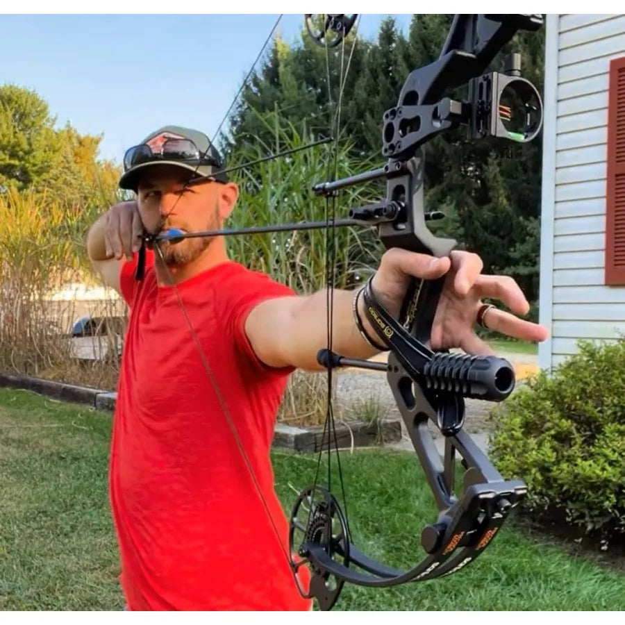 Dragon X7 Ready to Hunt Compound Bow Package for Adults Archery Compound Bow and Arrow Set 0-70 Lbs Draw Weight No Bow Press Needed RH Only