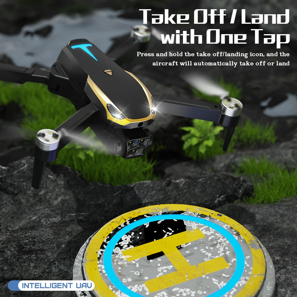 PRO Brushless Motor Drone with 2 Battreys, Intelligent Obstacle Avoidance, Optical Flow, 360-degree rolling, HD Camera