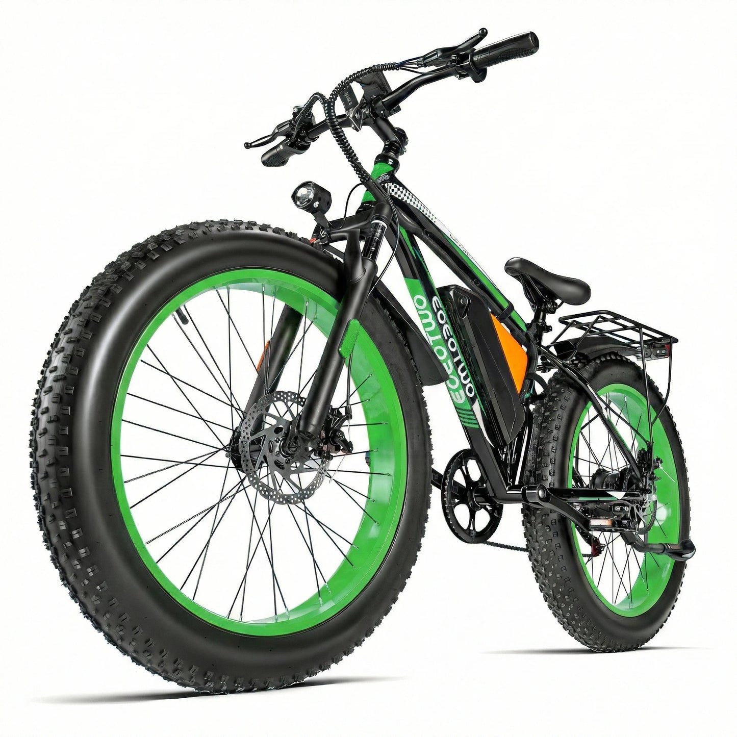 TWO Electric Bike,1500W Peak Ebikes for Adults, 26'' Fat Tire Best Ebike for Men, 70 Miles with 960Wh Battery, 25-30MPH Max Speed Bicycles, 330LB Capacity