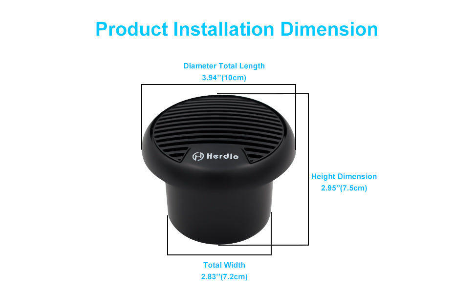 140W Two-Way Marine Waterproof Stereo Mini Speaker System Is Applicable To ATV UTV Motorcycle Outdoor