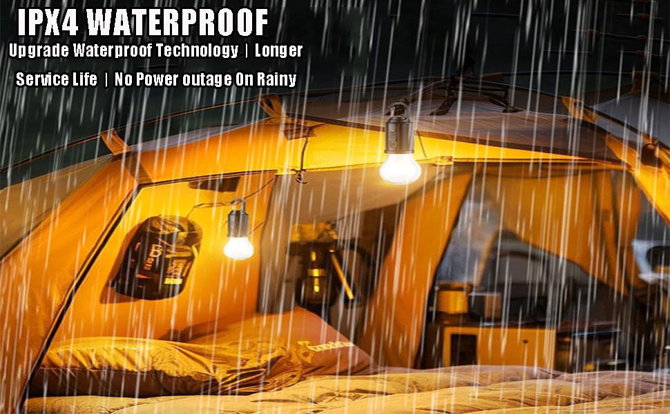 Outdoor USB Rechargeable LED Lamp Bulbs High Brightness Emergency Light Hook Up Camping Fishing Portable Lantern Night Lights