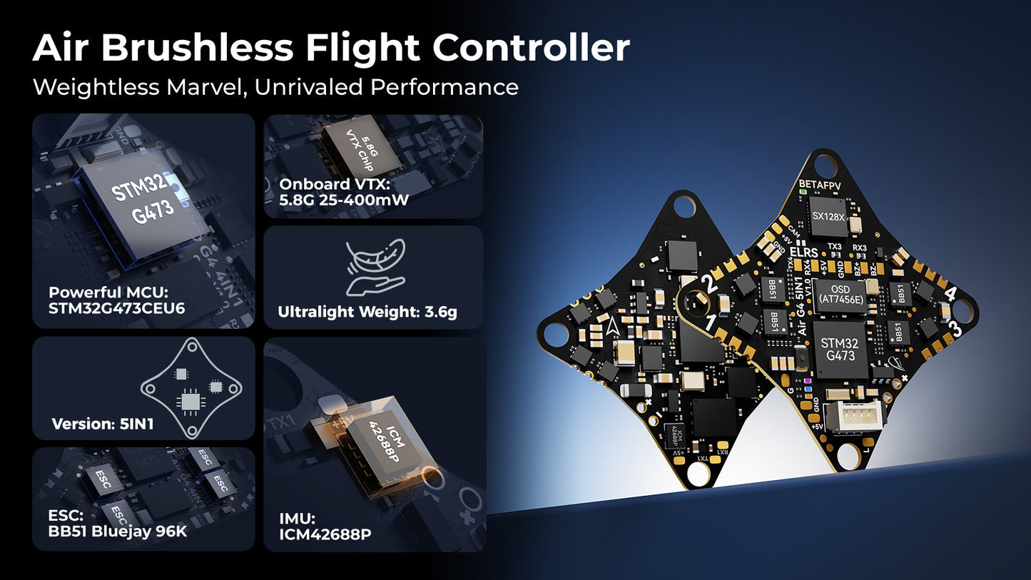 Air65 5 IN 1 Brushless Whoop Quadcopter RC Racing Freestyle Drones ship from US