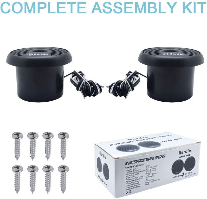 140W Two-Way Marine Waterproof Stereo Mini Speaker System Is Applicable To ATV UTV Motorcycle Outdoor