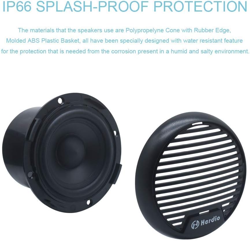 140W Two-Way Marine Waterproof Stereo Mini Speaker System Is Applicable To ATV UTV Motorcycle Outdoor