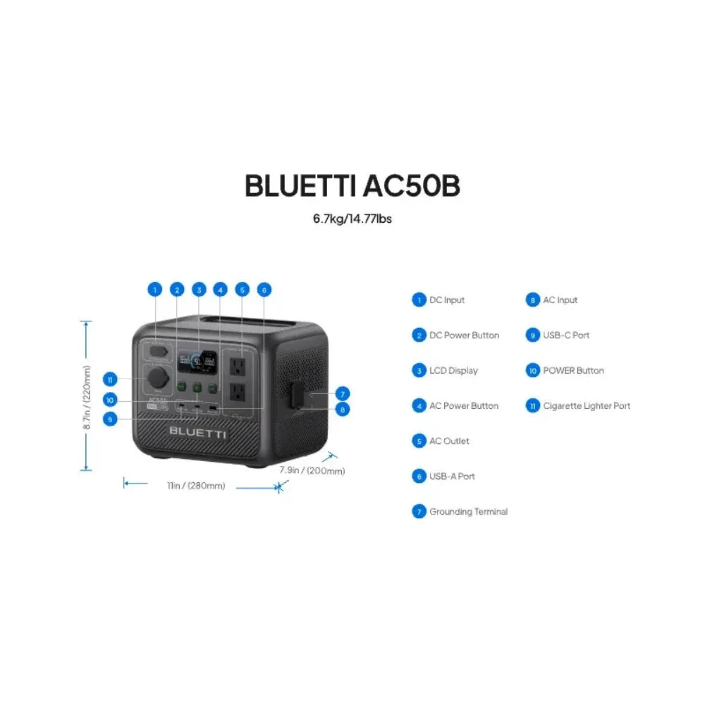 Portable Power Station | 700W 448Wh Compact Reliable Energy for Outdoor and Emergency Use