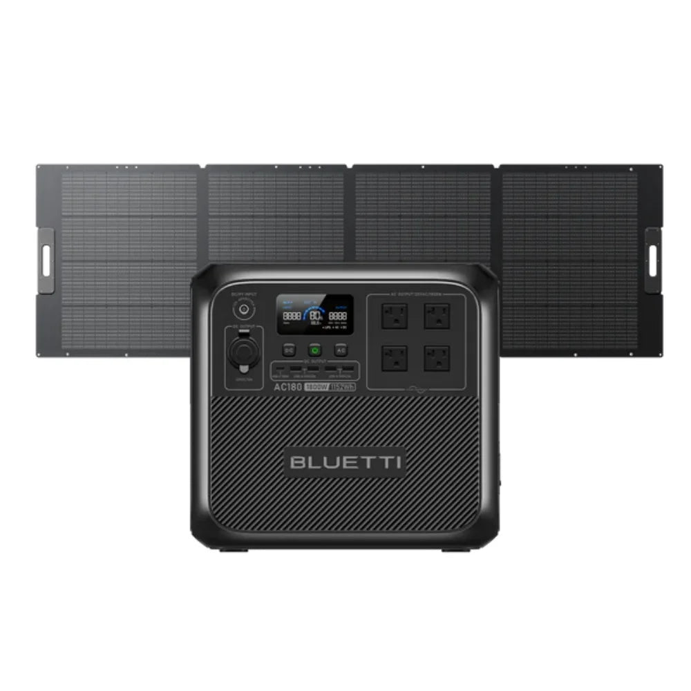 【Brand New Warranty 5 Years】AC180 Solar Portable Power Station 1800W 1152Wh Solar Generator for Camping Off-grid Power