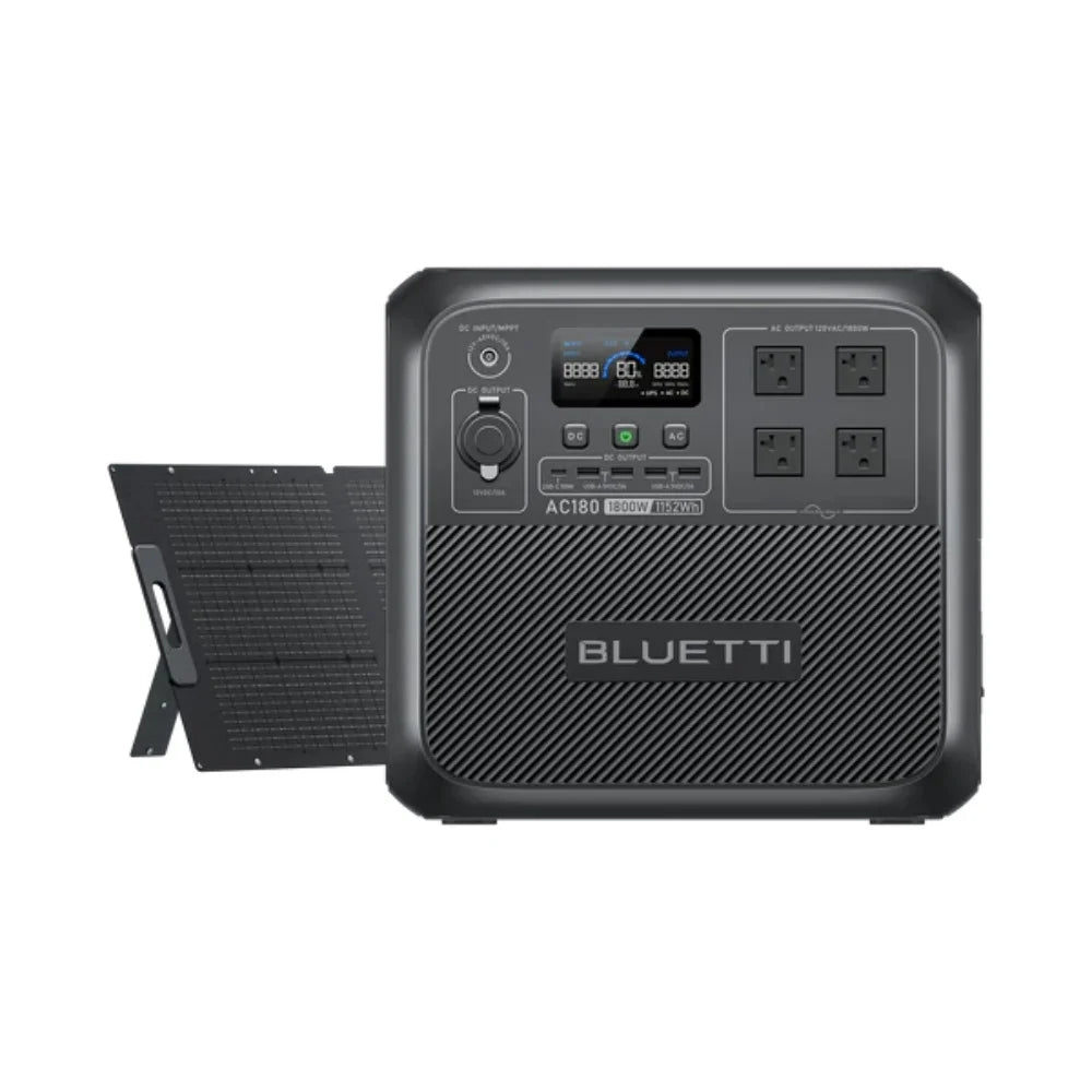 【Brand New Warranty 5 Years】AC180 Solar Portable Power Station 1800W 1152Wh Solar Generator for Camping Off-grid Power