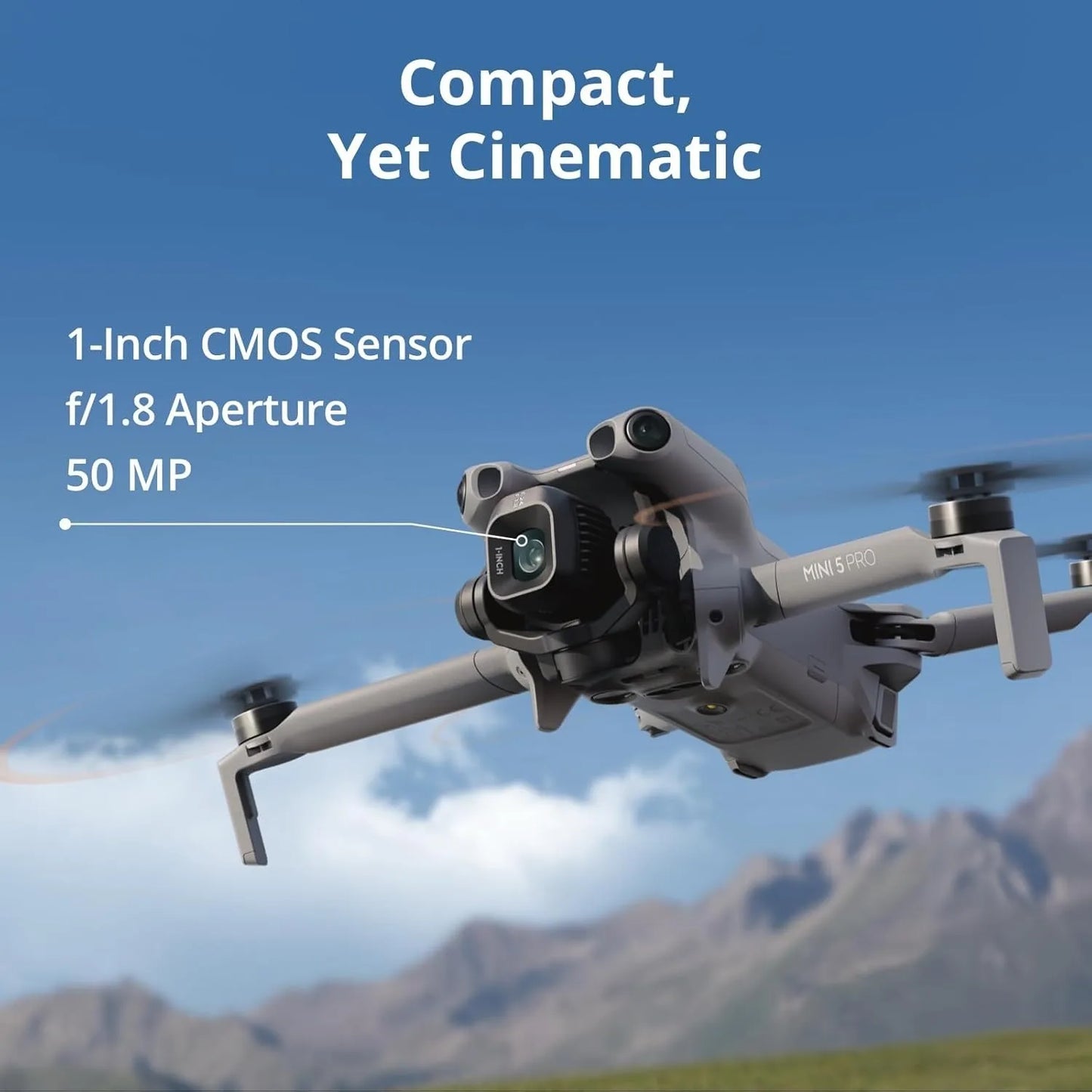 Mini 5 Pro Fly More Combo with DJI RC 2 – 4K Drone, 1-Inch CMOS, 3 Batteries, Omnidirectional Obstacle Sensing