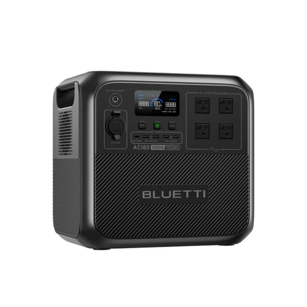 【Brand New Warranty 5 Years】AC180 Solar Portable Power Station 1800W 1152Wh Solar Generator for Camping Off-grid Power