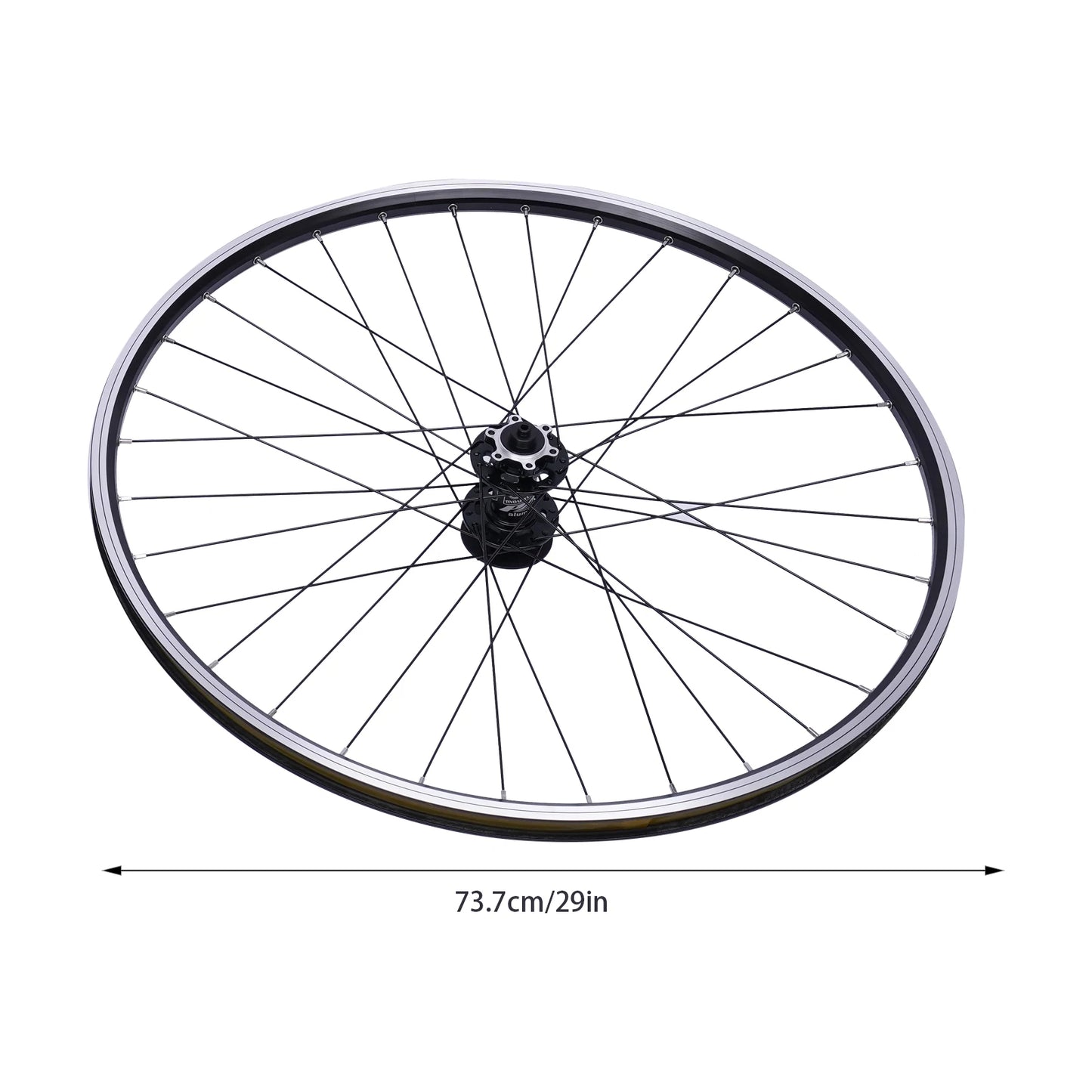 Mountain Bike Wheelset 29 Inch, Aluminum Alloy Rim Disc Brake MTB Wheelset, Quick Release Front Rear Wheels Black Bike Wheels
