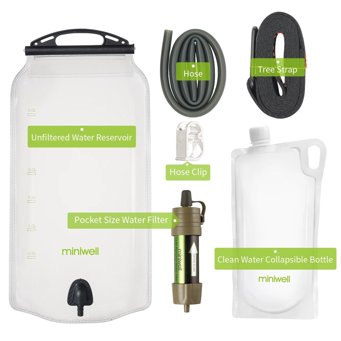 L630 portable Water Filter equipment for military survival kits