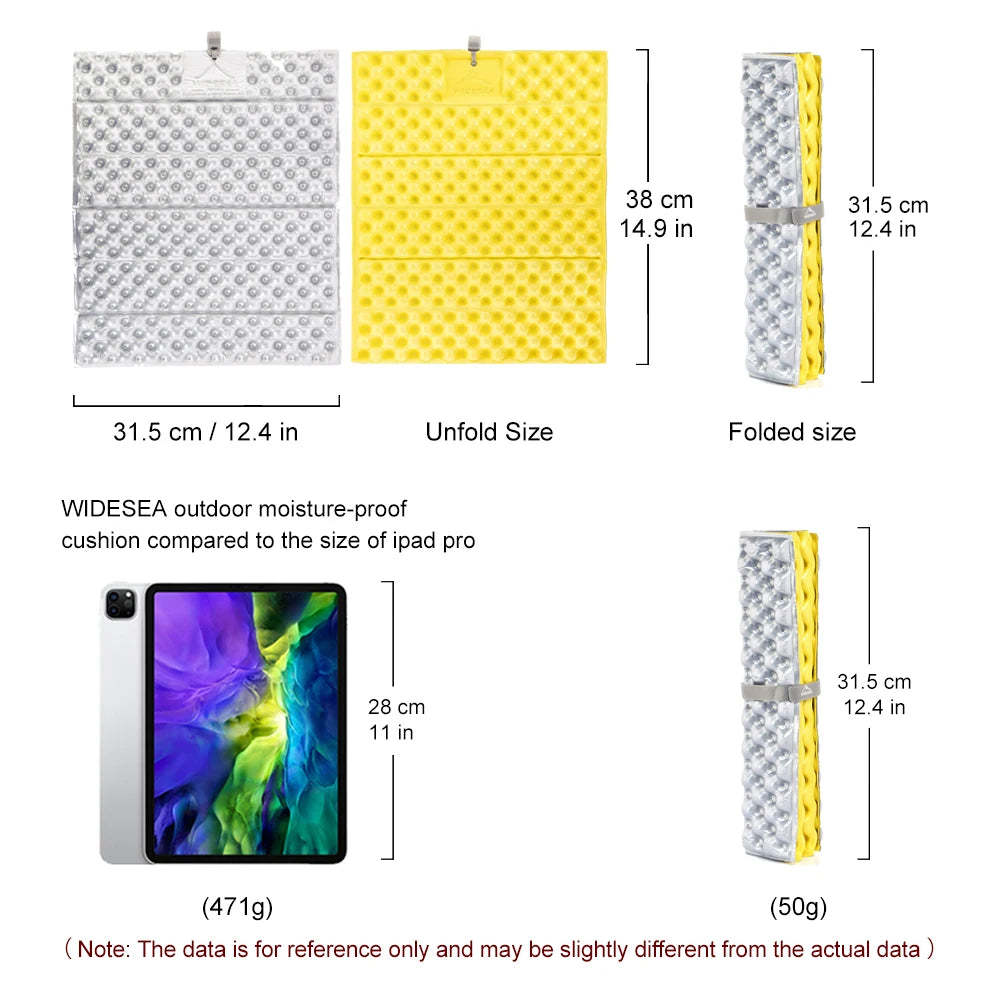 Outdoor Foldable Mat Seat Ultralight Camping Picnic Pad Waterproof XPE Foam Sitting Cushion Chair Hiking Tourist
