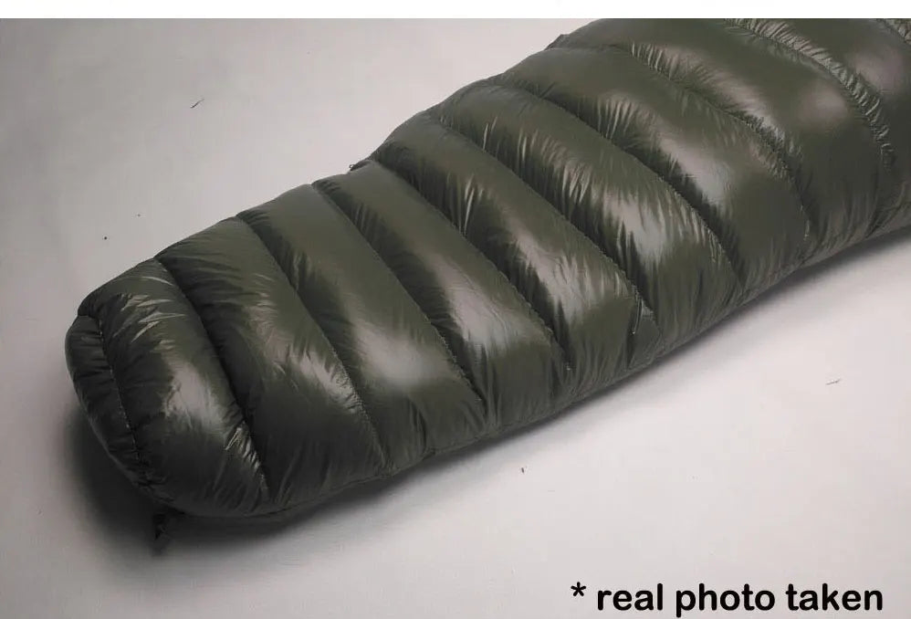 Cold Temperature Winter Sleeping Bag Down Sleeping Bag Winter Camping Equipment