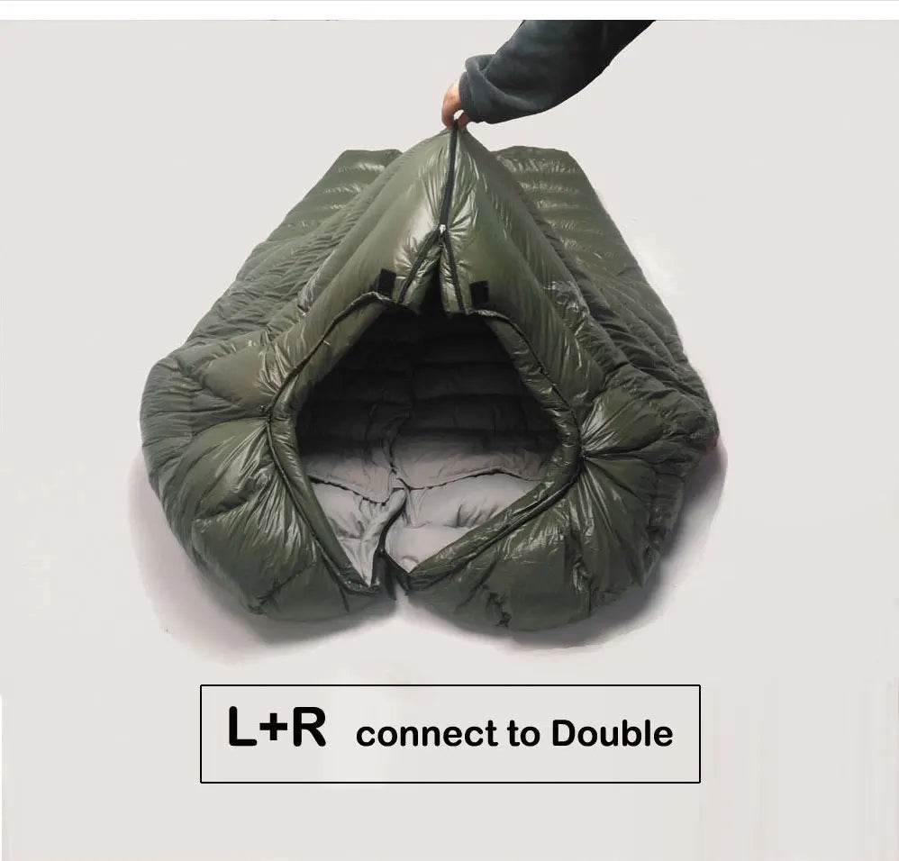 Cold Temperature Winter Sleeping Bag Down Sleeping Bag Winter Camping Equipment