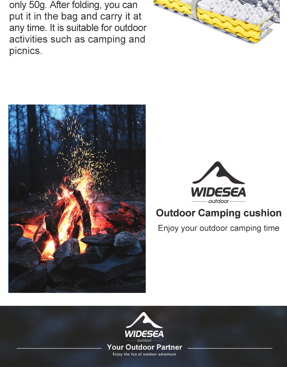 Outdoor Foldable Mat Seat Ultralight Camping Picnic Pad Waterproof XPE Foam Sitting Cushion Chair Hiking Tourist