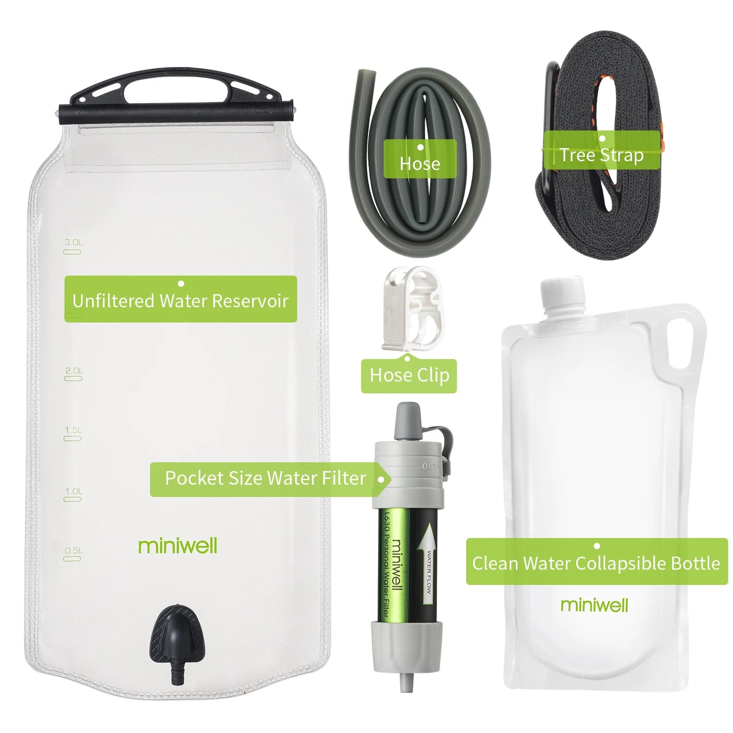 L630 portable Water Filter equipment for military survival kits