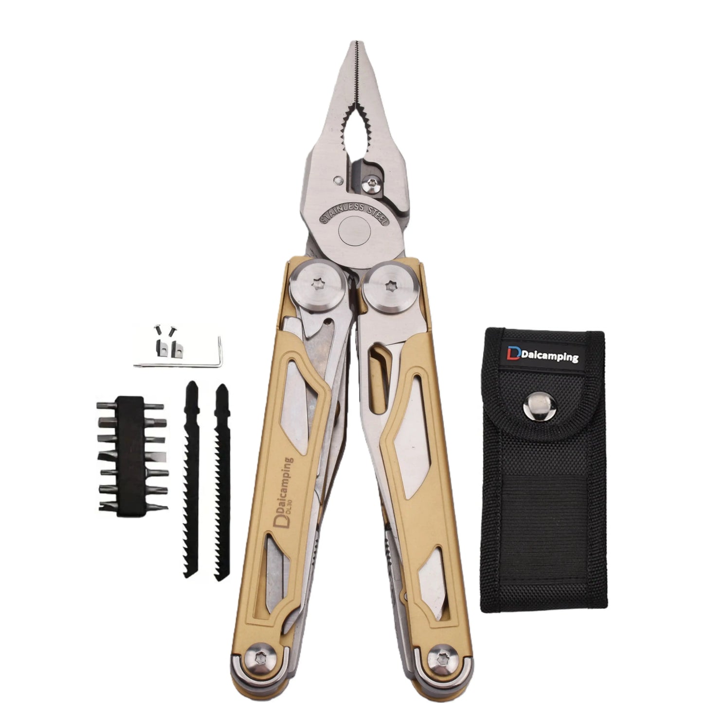 DL301 DL30 DL1 Diy Multi Tool Folding  Knife Multi-tool Clamp EDC Manual Hand Tools Multifunctional Plier Multitools