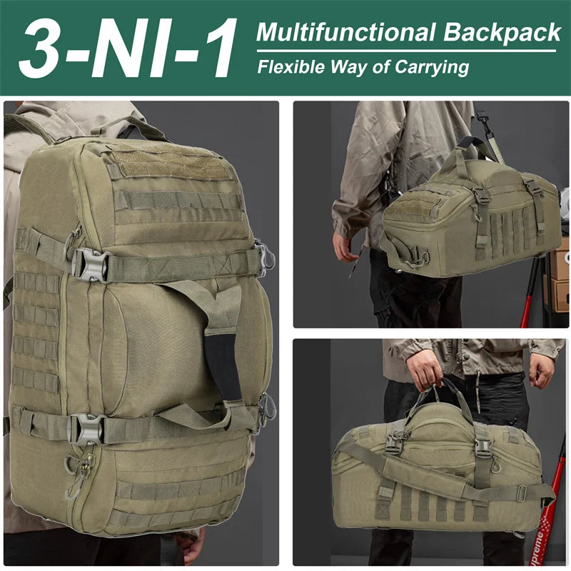 30L 45L 80L Outdoor Mountaineering Bag Molle Tactical Backpack Large Duffel Bag Hiking Camping Travel Bags
