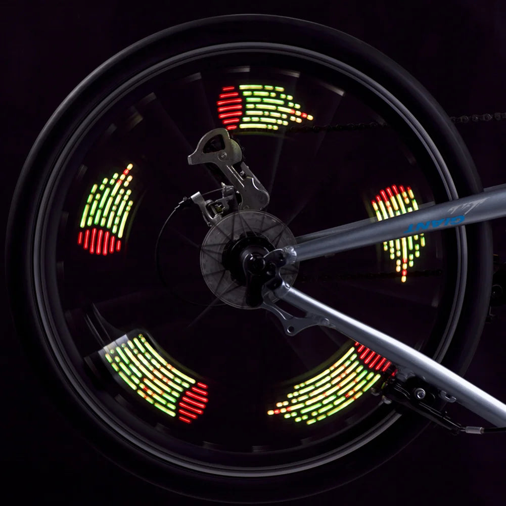 LED Bicycle Wheel Signal Tire Spoke Light Mountain Road Bike Warning Lamp
