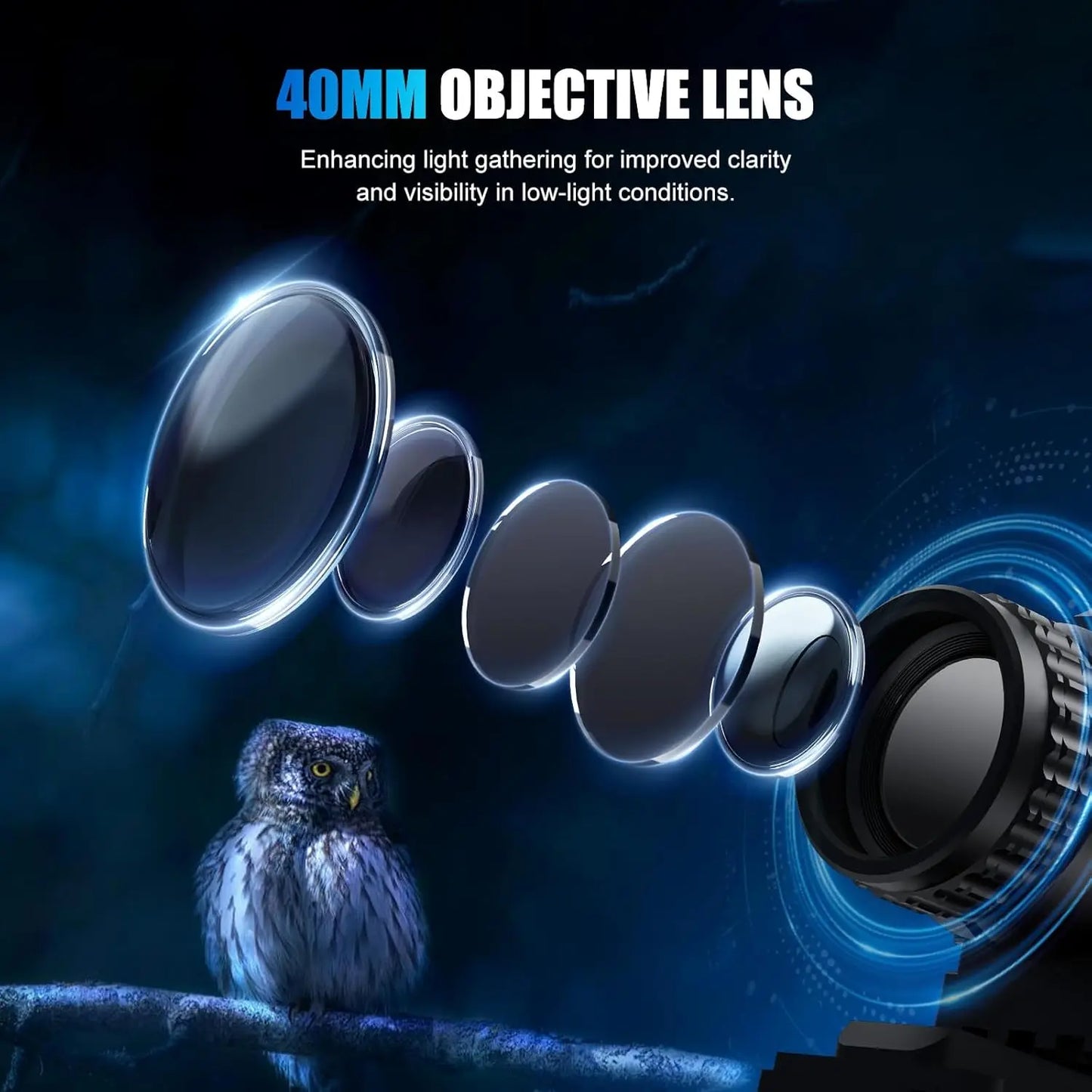 GS515 Digital Night Vision 2560x1920 Resolution 5-20X  HD Day Night Optics for Hunting Surveillance Wildlife Observation