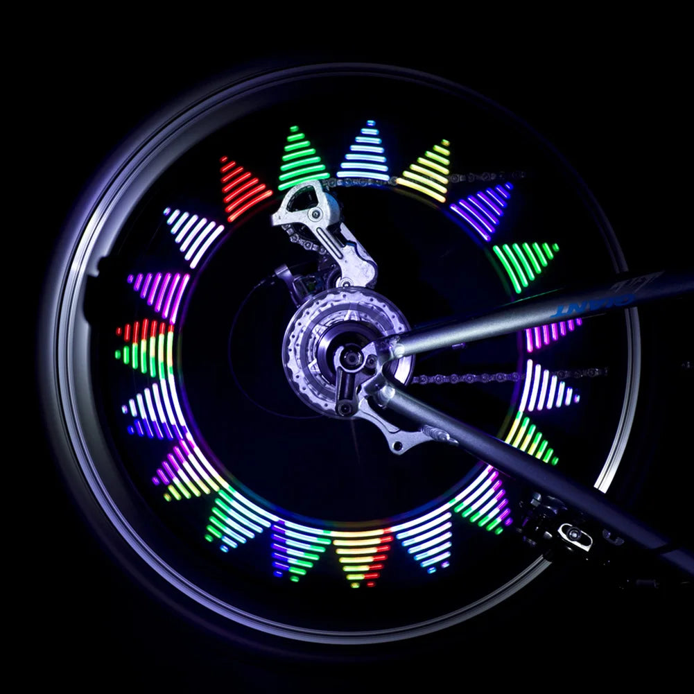 LED Bicycle Wheel Signal Tire Spoke Light Mountain Road Bike Warning Lamp
