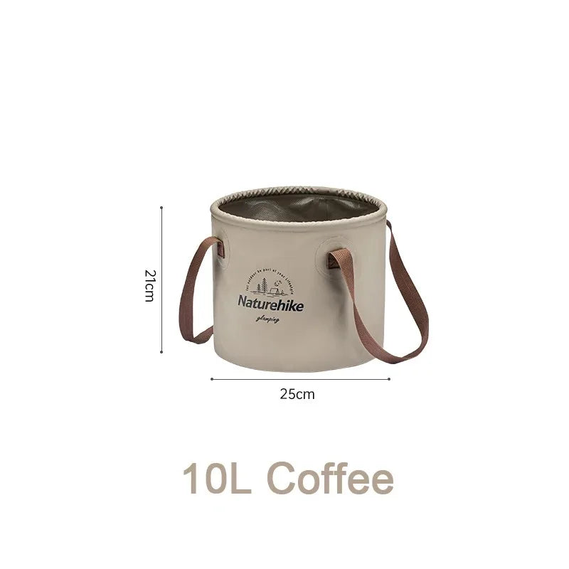 Handheld Bucket Outdoor Foldable Waterproof Bucket Portable Multifunctional Travel Camping Fishing Storage Bucket