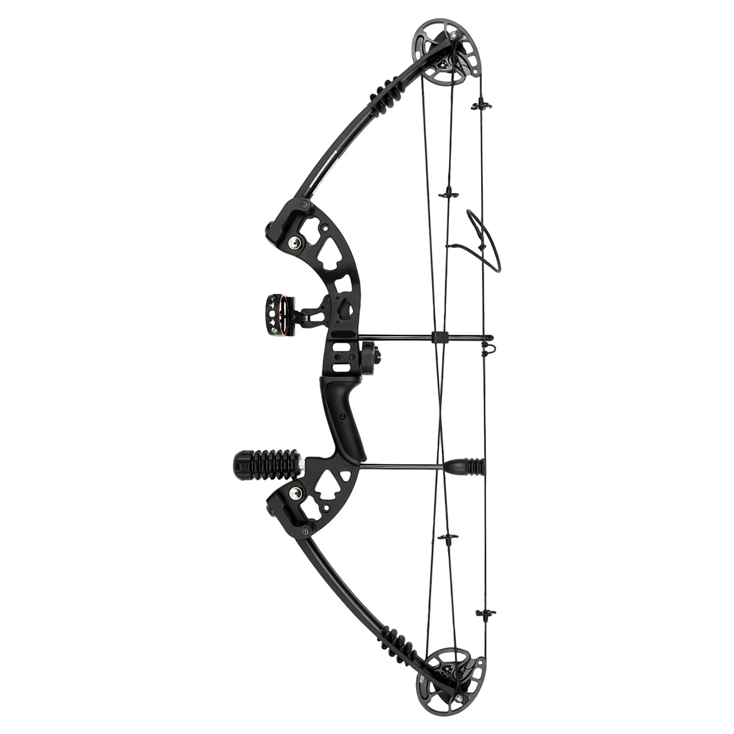 Compound Bow Arrow Set 30-55lb Adjustable Draw Length 24-29.5" for Adults Right Hand,3-Pin Sight Archery Hunting Bow w/12 Arrows