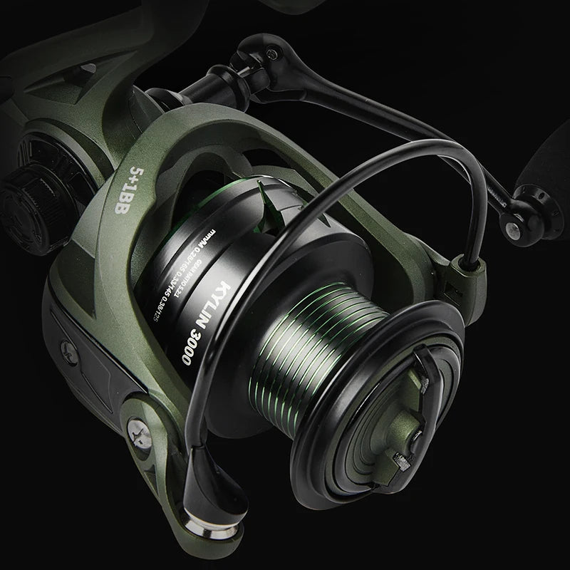 Spinning Reel 5.2:1 Spinning Fishing Reels 17.6 LB Max Drag with Anti-Reverse Metal Spool&CNC Rocker for FreshSaltwater