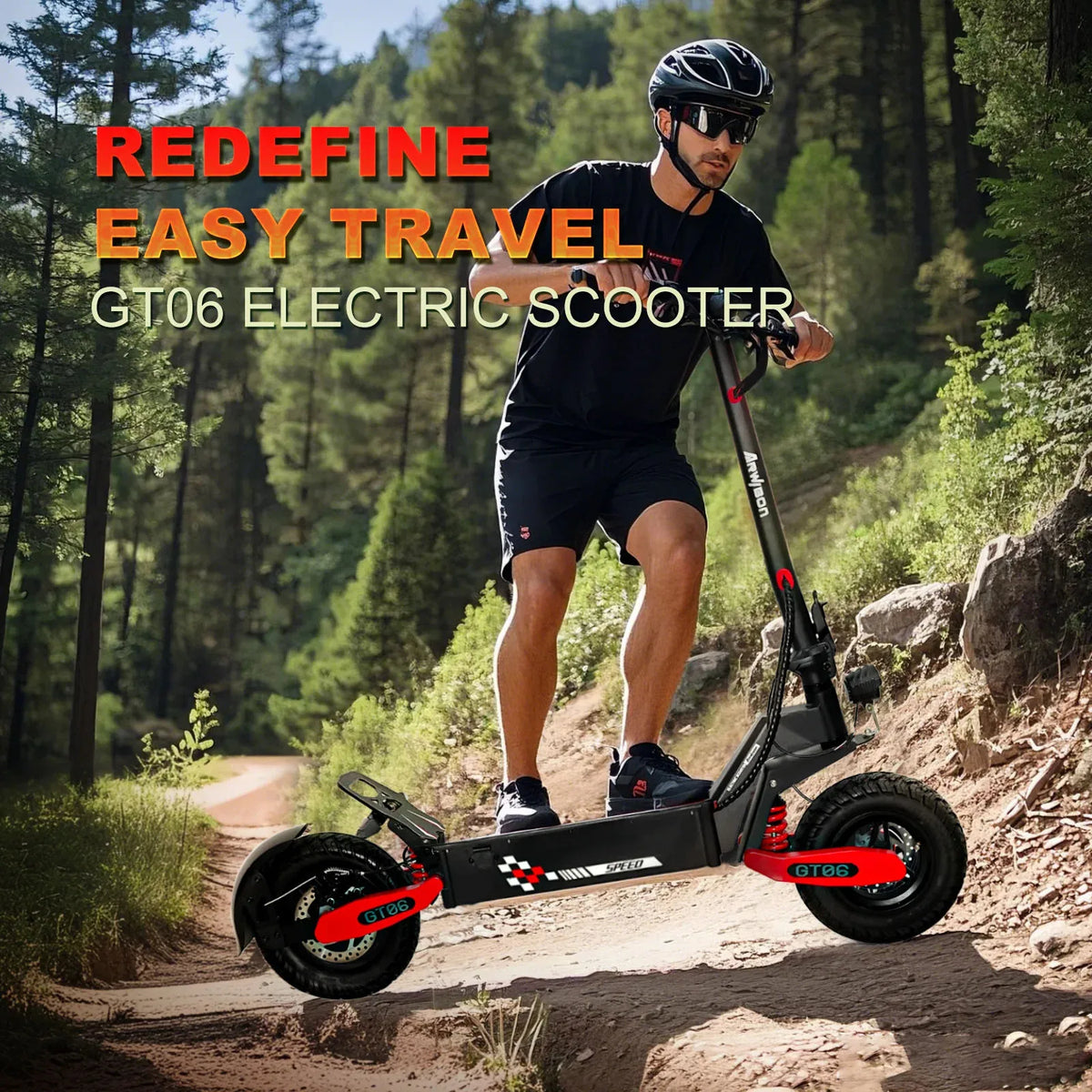 GT06 1200W Foldable E-Scooter for Adults -Max Speed 25MPH, 48V 13AH/23.4AH, 11"Off-Road Tires | US Stock, Factory Direct