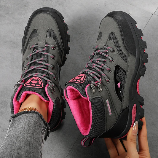 Women Boots Waterproof Outdoor Hiking Boots Women's Safety Work Shoes Walking Sneakers Non Slip Ankle Boots Botas De Mujeres New