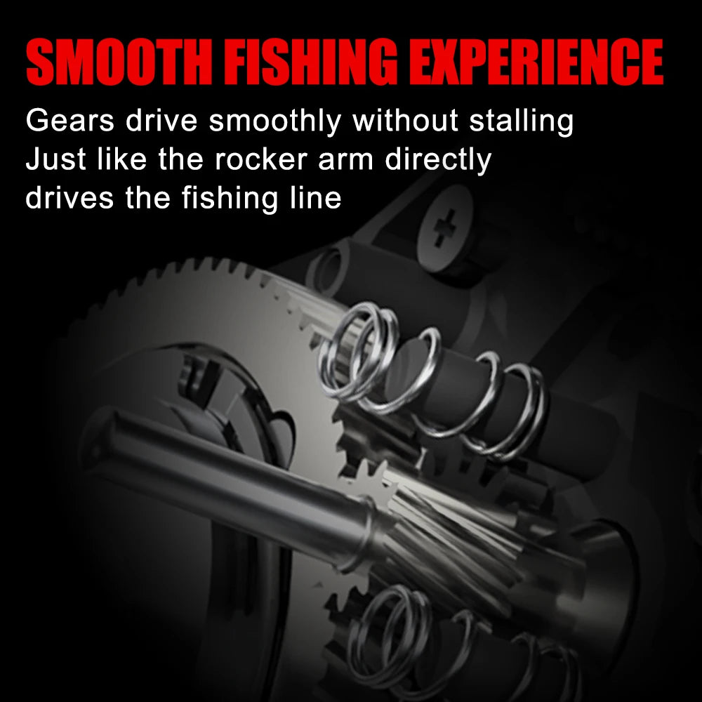 Baitcasting Reel 8KG Max Drag Baitcaster Fishing Reels 7.2:1 Gear Ratio Magnetic Brake System Casting Reel for Freshwater Saltwater Bass Trout Carp Fishing