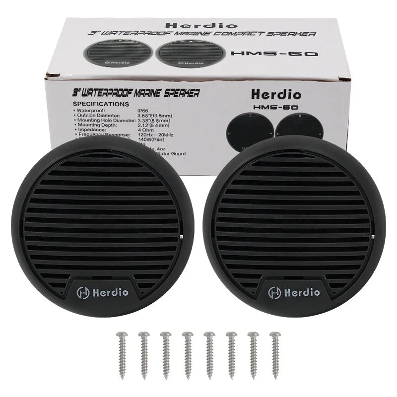 140W Two-Way Marine Waterproof Stereo Mini Speaker System Is Applicable To ATV UTV Motorcycle Outdoor