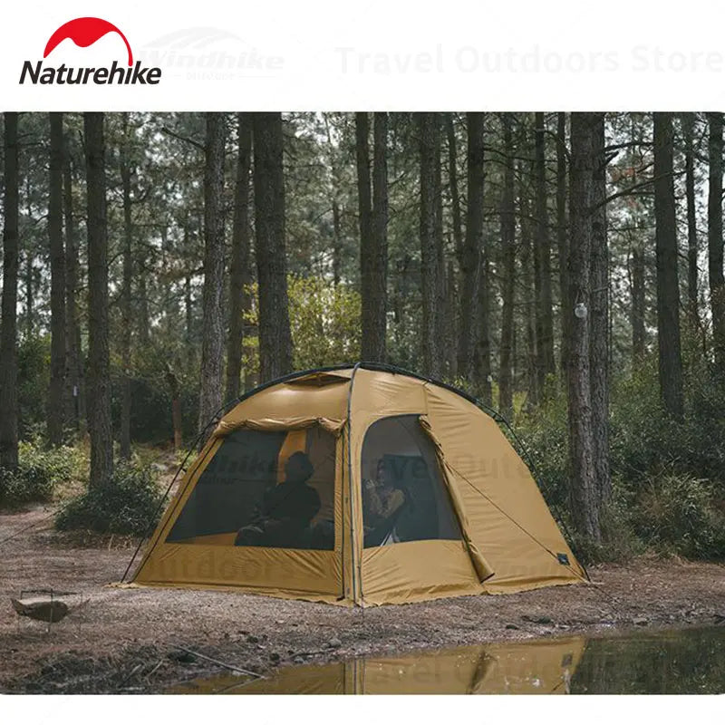 Dune 7.6 Camping Tent 2 People 4 Season Tent Ultralight PU2000mm Outdoor Travel iking Tent With Chimney Screen Window