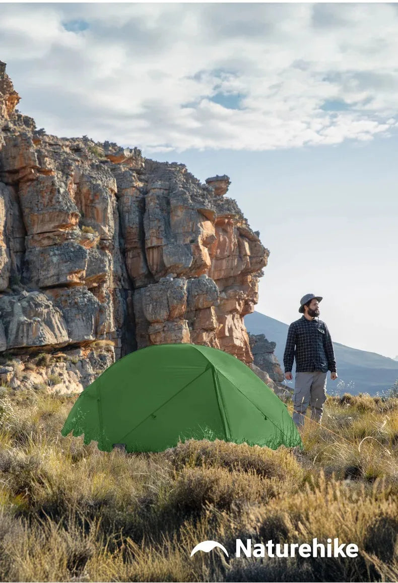 2 Person Backpacking Tent 210T Ultralight Travel Tent Waterproof Hiking Survival Outdoor Camping Tent