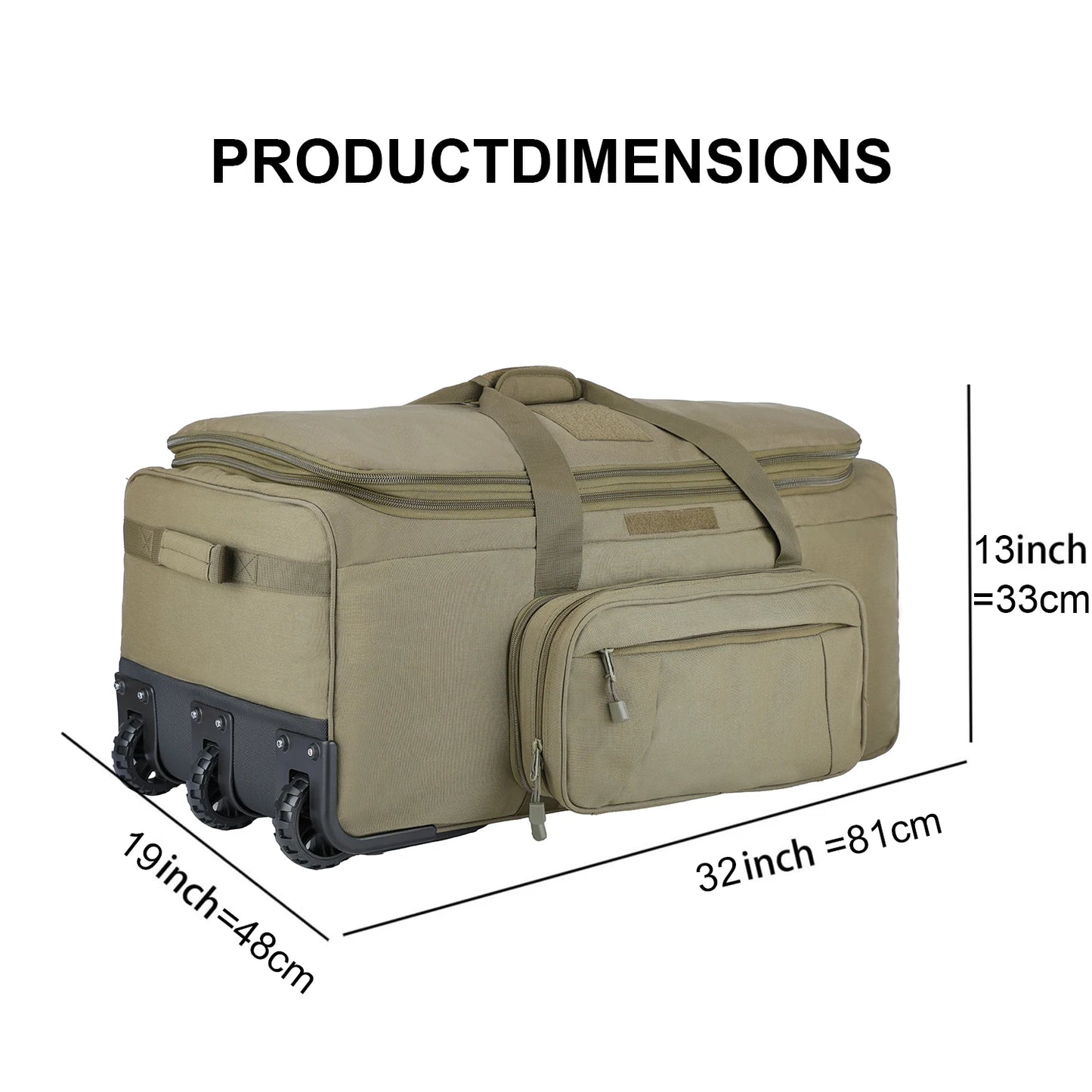 124L Outdoor Camping Travel Bag Large Trolley Case Waterproof Nylon Practical Travel Handbag Storage Luggage Bag