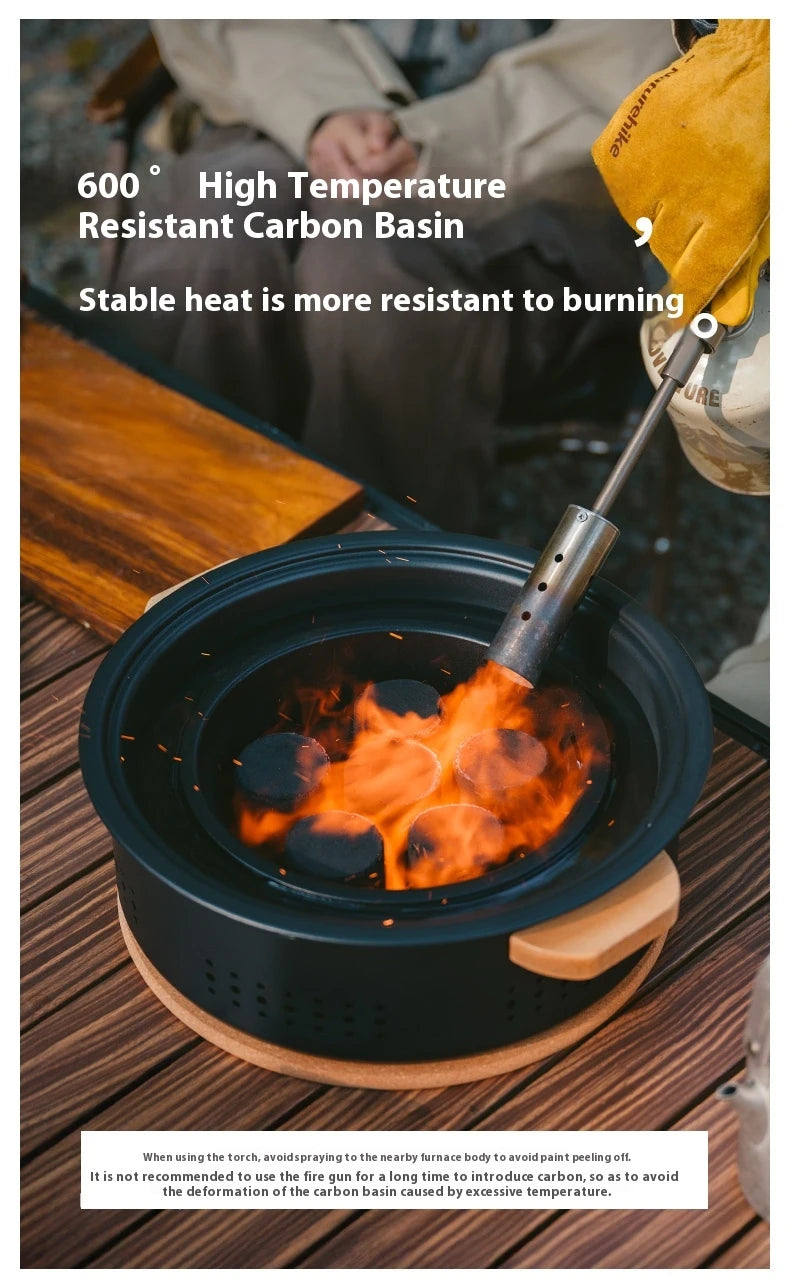 Outdoor Tabletop Barbecue Stove High Temperature Resistant Charcoal Pot Split Storage Camping Gear Picnic BBQ Stove