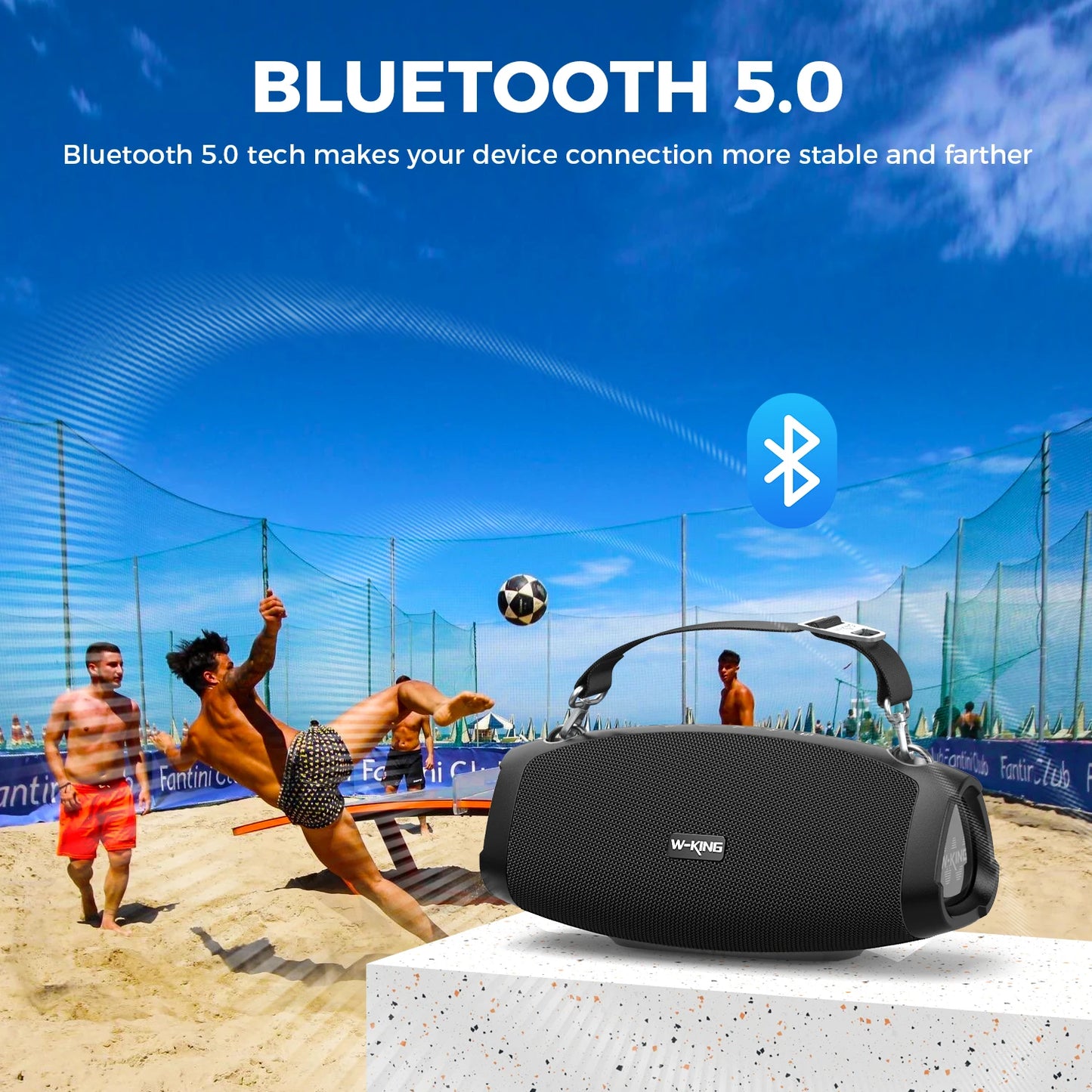 X10MIC Portable Loud Bluetooth Speakers (120W PEAK)70W with Wireless Microphone,  Waterproof Outdoor Wireless Bluetooth
