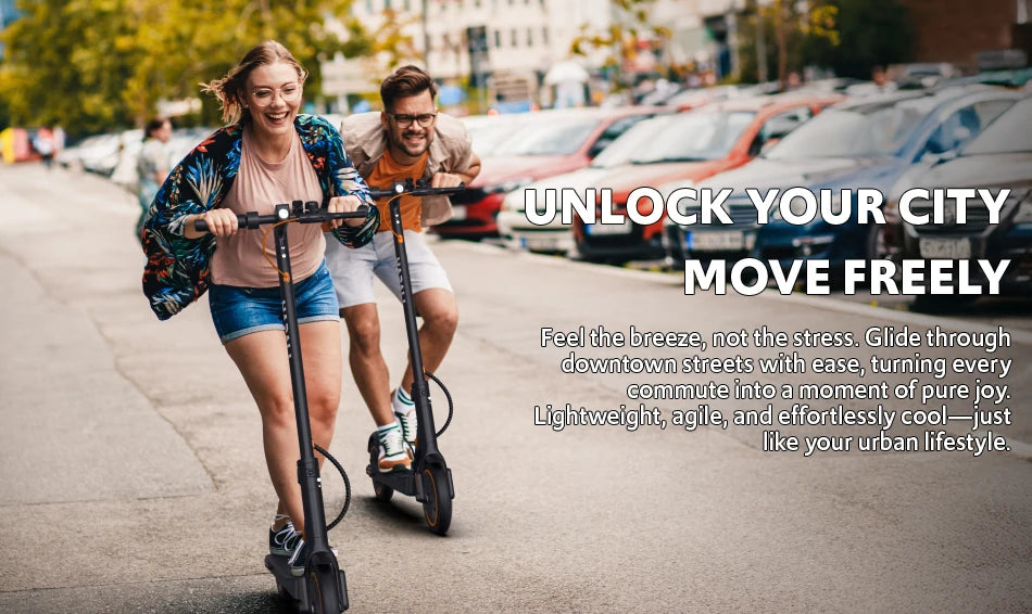 Electric Scooter for Adults, Foldable E-Scooter with Dual Suspension & Front/Rear Turn Signal Lights, 550W Motor up to 22 MPH, 10" Large Honeycomb Solid Tires