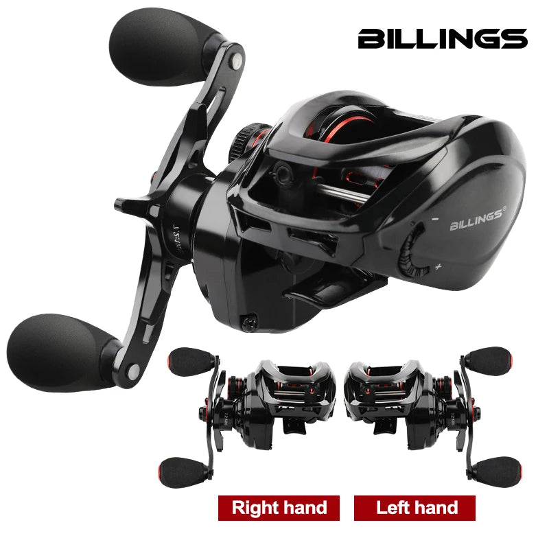 Baitcasting Reel 7.2:1 High Speed Gear Ratio CNC Spool 8KG Max Drag Magnetic Brake System Baitcaster Fishing Reels for Freshwater Saltwater Multiple Fish Species