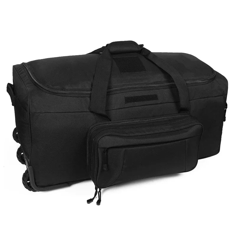 124L Outdoor Camping Travel Bag Large Trolley Case Waterproof Nylon Practical Travel Handbag Storage Luggage Bag