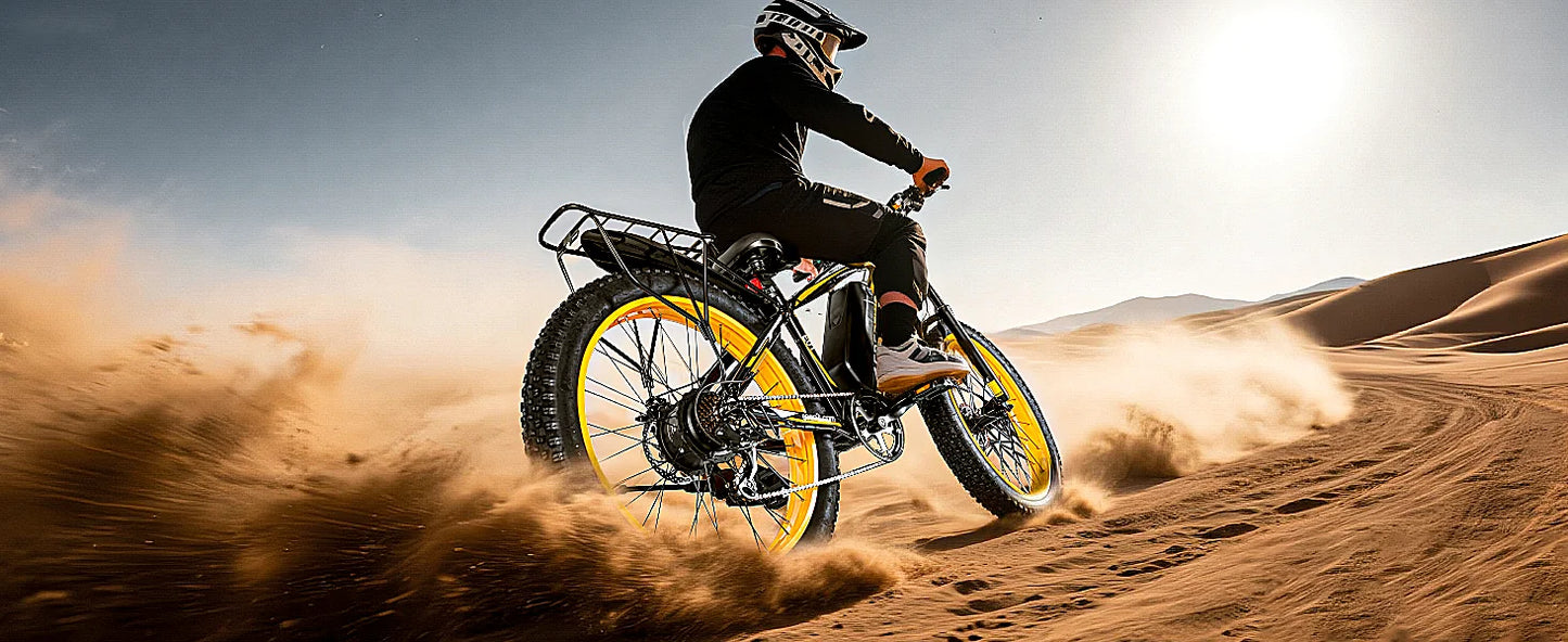 1500W Fat Tire Electric Bike for Adults 26"x4.0 All Terrain Ebike 34MPH Fast Mountain E-Bike 48V Long Range Snow Beach Bicycle