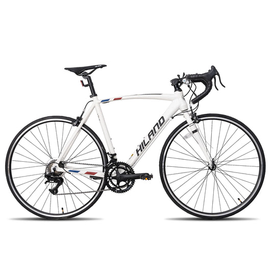 700c road bike, 14 speeds, lightweight aluminum frame, racing bike, city commuter road bike for men and women