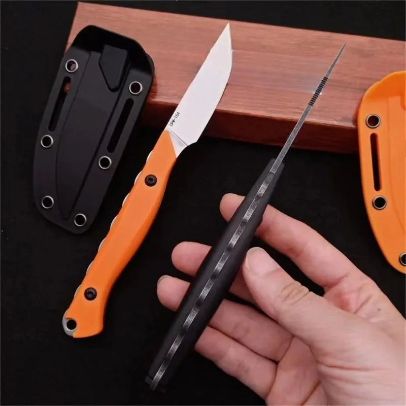 BM 15700 Fixed Blade Knife CPM-154 Blade Santoprene Handle Durable Outdoor Camping EDC Hiking Portable Multitool Straight Knives