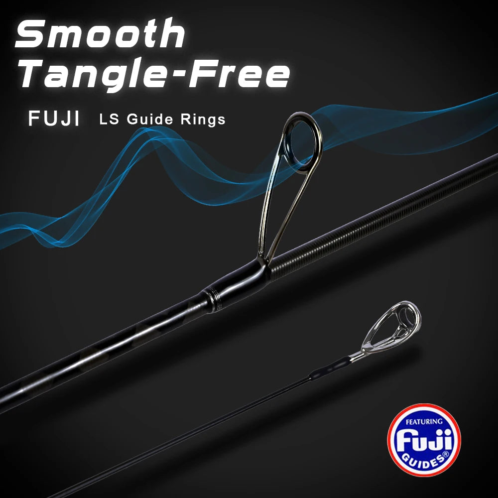 Ajing Spinning Rod XUL-UL Fishing Rod 3g/5g for Saltwater Freshwater Light Rock Fishing FUJI Ring