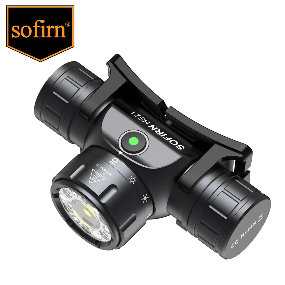 2000lm EDC Headlamp 18650 USB C Rechargeable Flashlight SFT40 Powerful Headlight With Infrared Switch