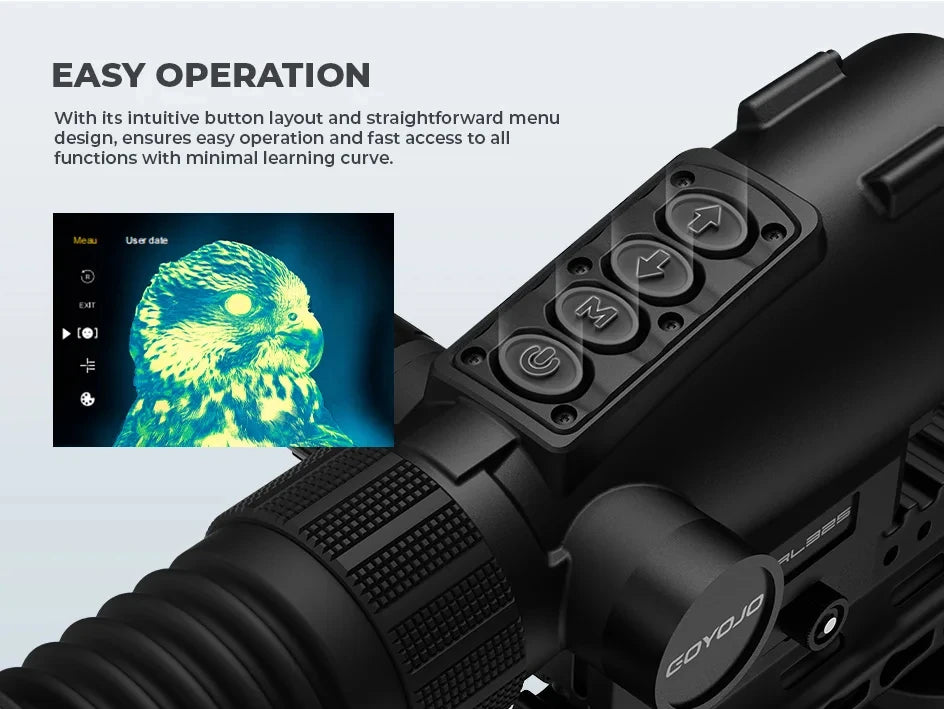 GOYOJO GRL335 384 Thermal lmaging Scopes Sensor 384*288px 25mm 35mm Lens Hunting Camera WiFi RAV Video GRL325