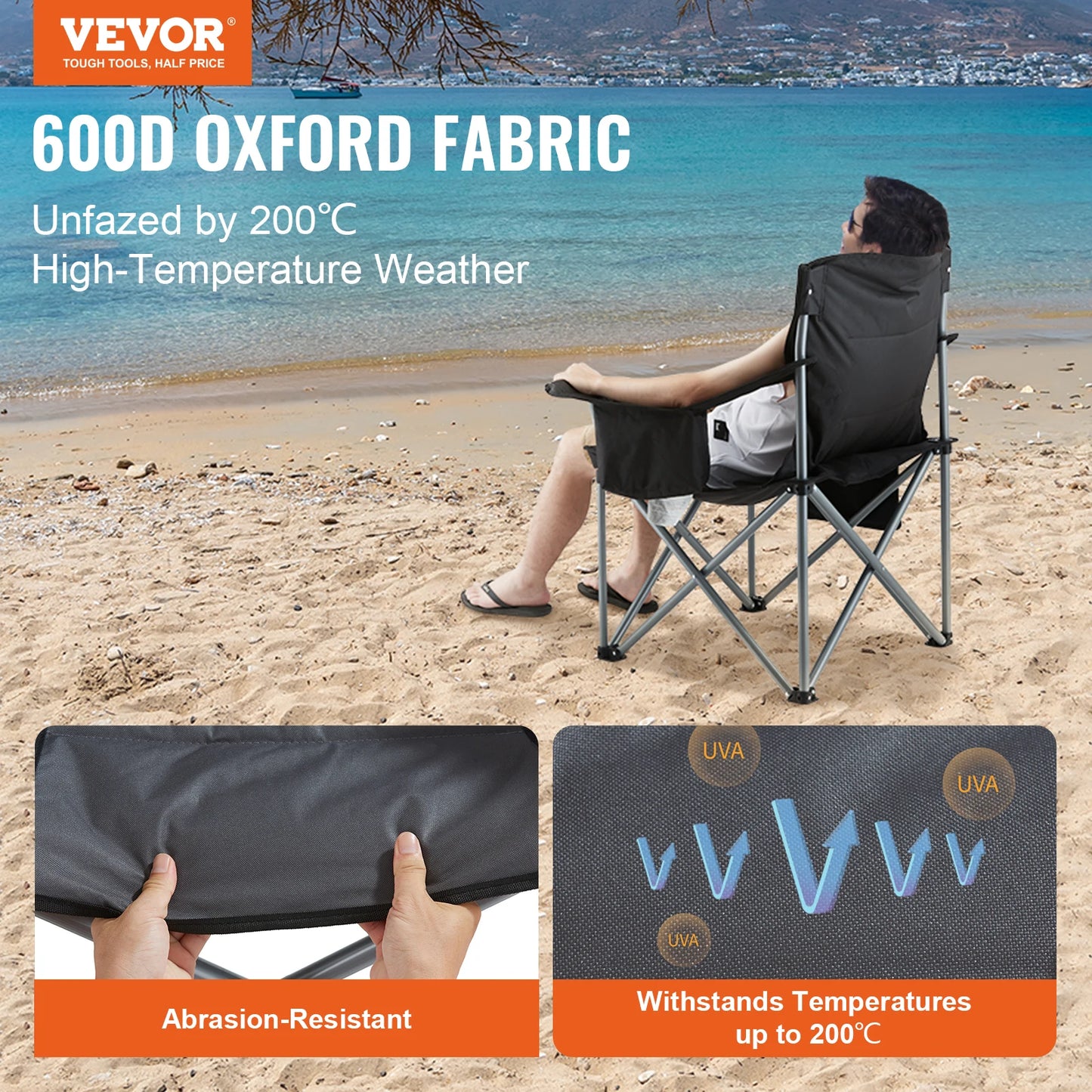 Outdoor Camping Chair 350lbs High Load Ultralight Folding Chair Portable Beach Hiking Picnic Travel Seat Fishing Tool